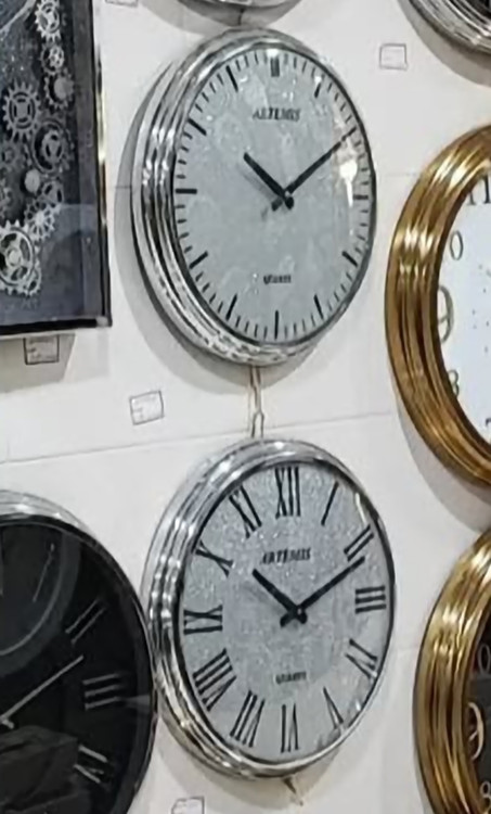 ساعت دیواری قطر۴۰ صفحه اکلیلی شاین
